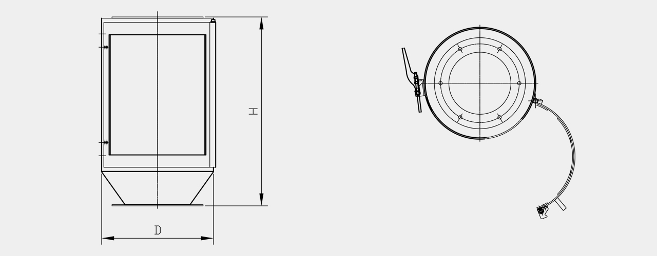 drum magnet drawing